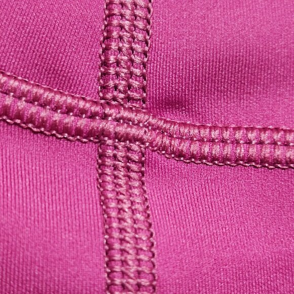 Peloton Mission Tulip Hem Leggings Women's Barbie Pink High-Waist Leggings Side - Picture 13 of 16